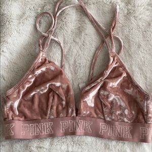 PINK Velvet Bralette